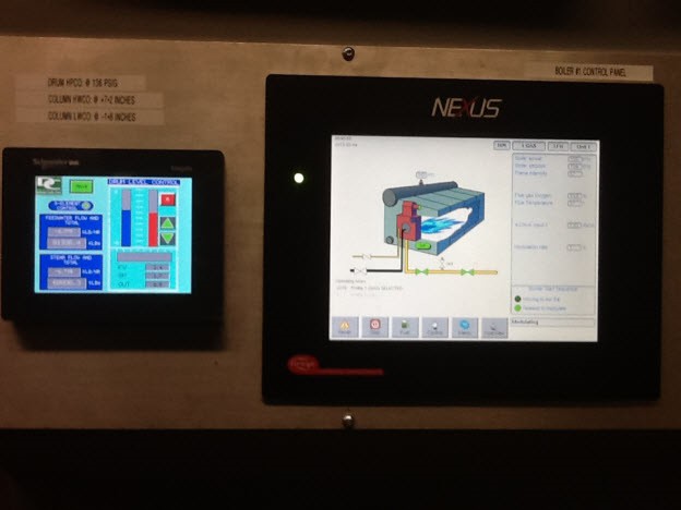 Nexus Boiler Colour Display & Allen Bradley Feedwater Control Touchscreen